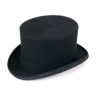 Christys Black Wool Felt Top Hat